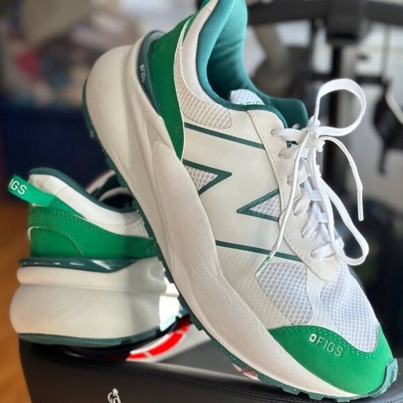Figs X New Balance 3447 sneakers. Evergreen. Mens 10.5 - Picture 2 of 10